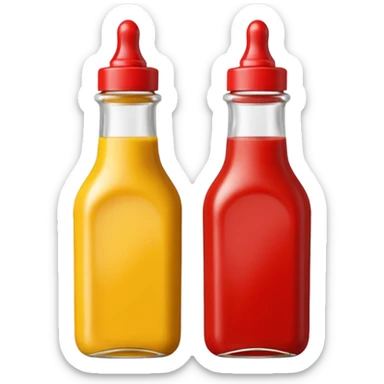 Mustard and kepucth together sticker