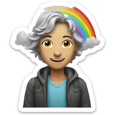 Regenbogen Herz  sticker