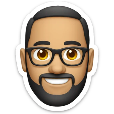 Rubio con gafas deportivas sticker