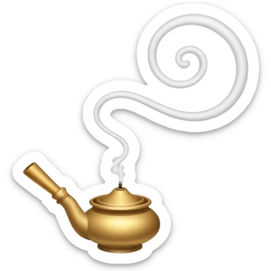 Incense Smoke Trail sticker