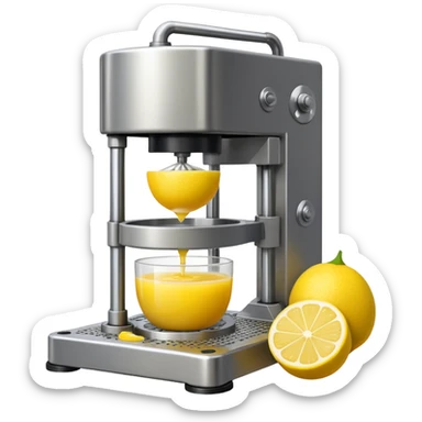 mac os icon hydraulic press machine lemon sticker