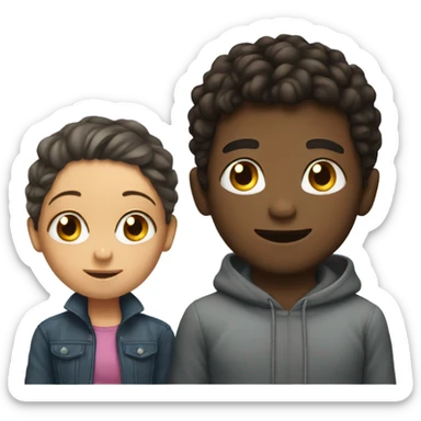 Boy loving a girl extremely hard  sticker