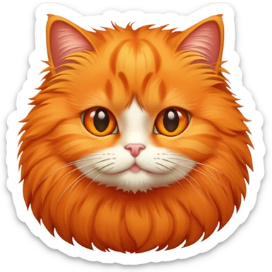 tangerine cat sticker