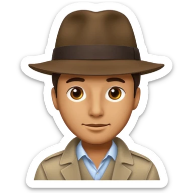 Fedora Hat Man sticker