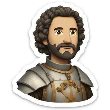 experimental, avant garde, caballero medieval sticker