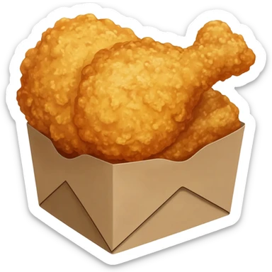 fried chicken takeout sticker