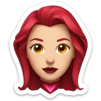 scarlet witch head sticker