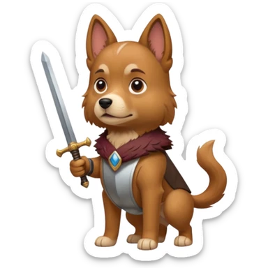 собака з мечем sticker