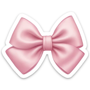 light pink bow sticker