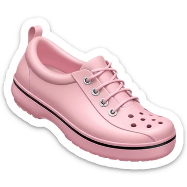 crocks fun edition in pastel pink color sticker