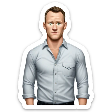 Jonathan Toews shirt unbuttoned sticker