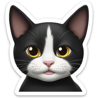 Tuxedo cat sticker