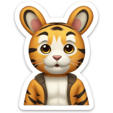 tiger bunny bear sticker