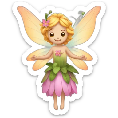 Fairy of flower sticker