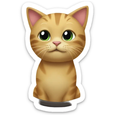 Cat looking at herself in the mirror  sticker