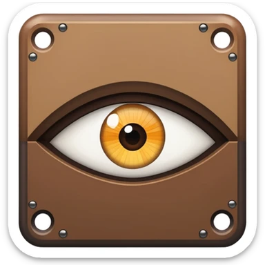 Create me a emoji for minecraft themed kinda that has a eye trim with a :no_entry_sign:  over it no like a eye_trim from minecraft sticker