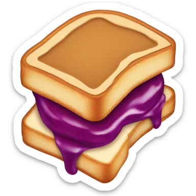 peanut butter and jelly sandwich  sticker