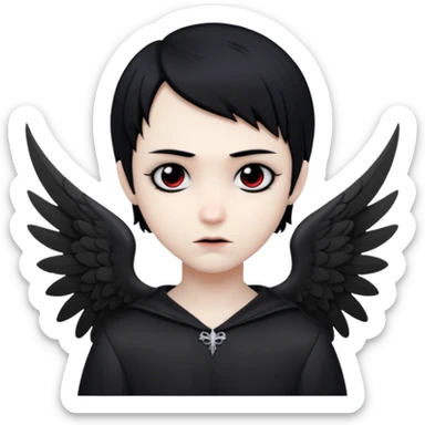angel vampire paper angels wings emo sticker