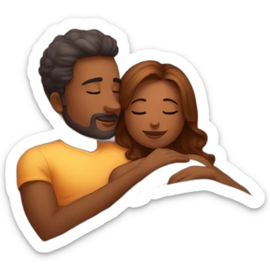 Dormir avec son amoureux sticker