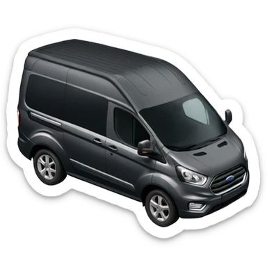 Dark Anthrazit Ford Nugget with a fixed high roof. sticker