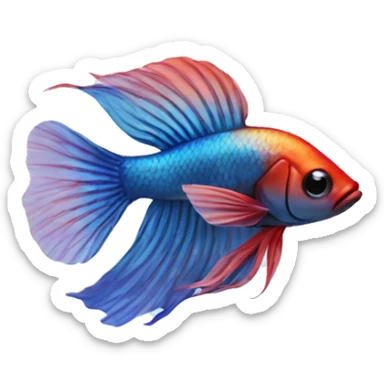 beta fish sticker