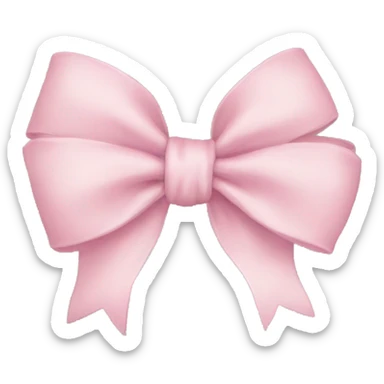 Light pink bow  sticker