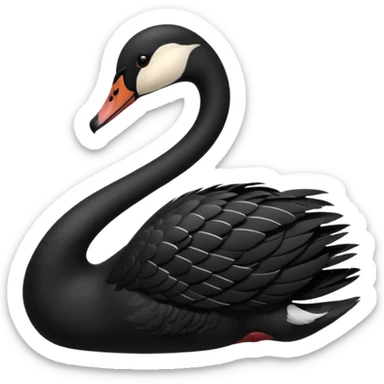 Black swan sticker
