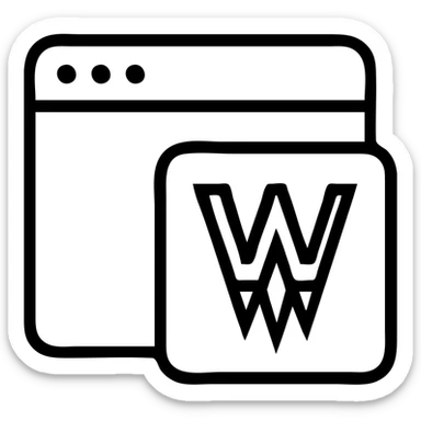 icon for browser extension called WordSpike, macOS style, vivid details, modern, clean, sharpness or spike, suitable for app icon sticker