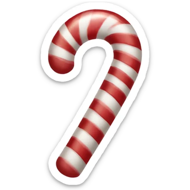 Candy cane sticker