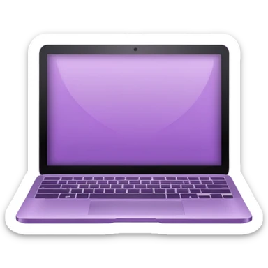 Light purple laptop sticker