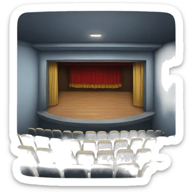 Basement movie theatre sticker