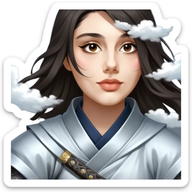 Moonlit Samurai sticker
