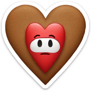 heart with M letter sticker