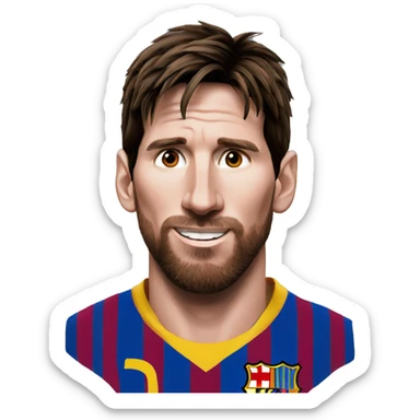Messi tomando un mánate sticker