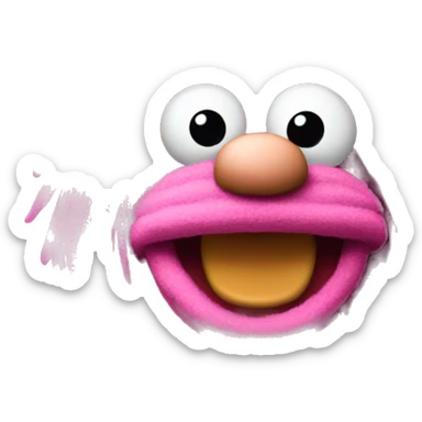 Pink FRAGGLE sticker