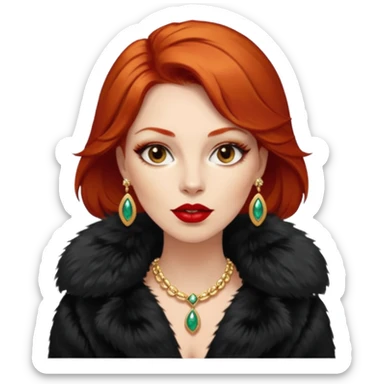 redhead mob wife sticker