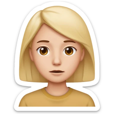 Fantasy human portrait emoji, visible cold breath effect near mouth, winter atmosphere, calm expression, minimal visual effect, clean readable emoji style, male/female variant
 sticker