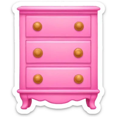 Pink dresser sticker