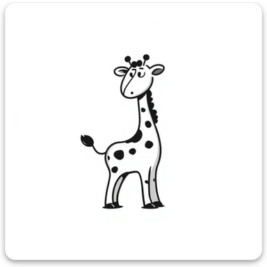 Giraffe sticker