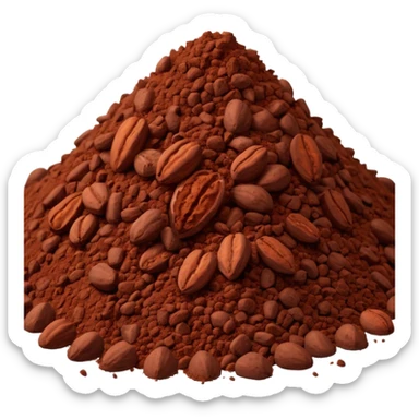 cacao en polvo sticker