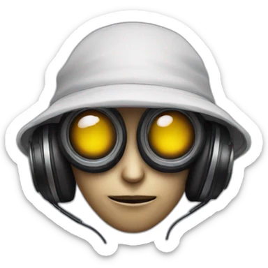 Undercover DJ Alien sticker