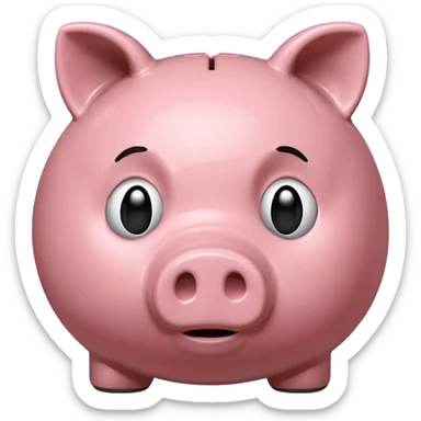 emoji of sad piggy bank] sticker