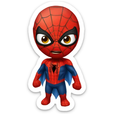 Spiderman say hello sticker