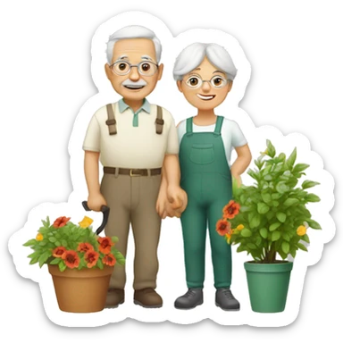 grandparents are gardener sticker