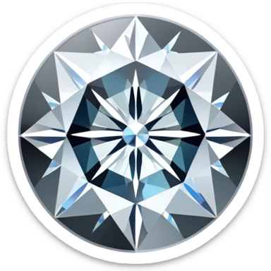White diamond sticker