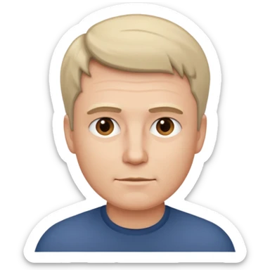 shorter hair for the father sticker