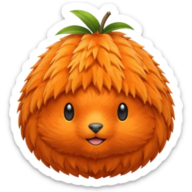 Kapibara fruit cap sticker