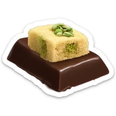 Dubai chocolate with crunchy kataifi and pistachio  sticker