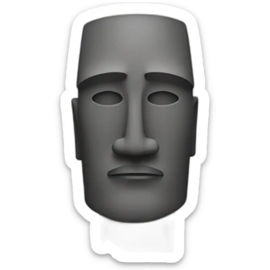 a moai sticker