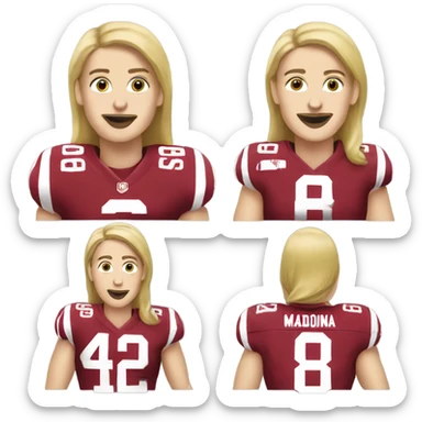 Madonna as an Alabama football fan sticker